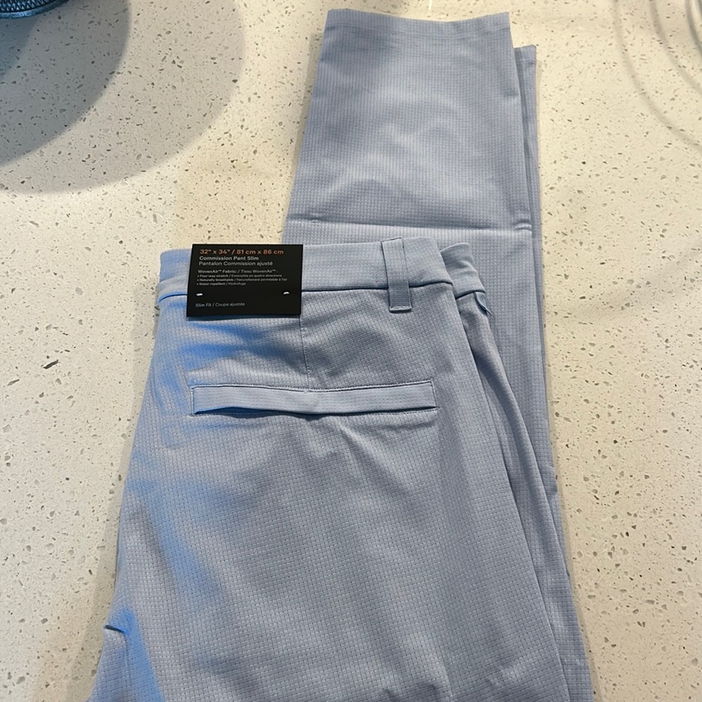 Lululemon Men’s Commission Pant Slim trouser 32x34 NEW WITH TAGS!